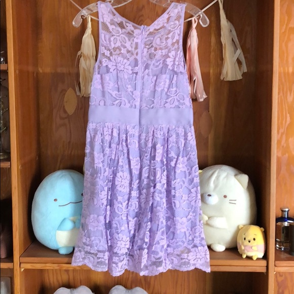 BB Dakota Lace Lilac Dress - Picture 3 of 6